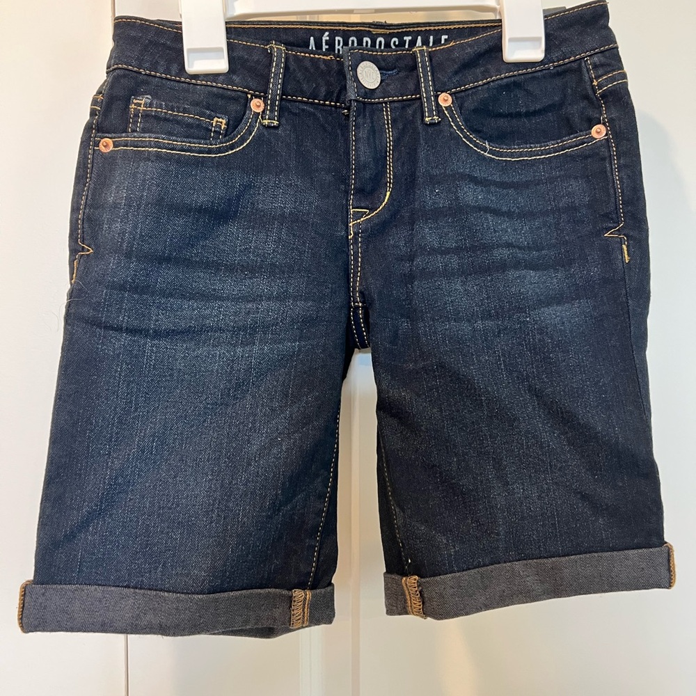NWT Aeropostale Women's Dark Blue Denim Shorts